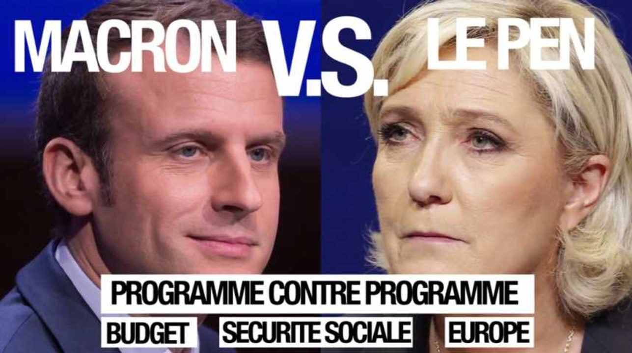 Macron v.s. Le Pen : l'Europe, programme contre programme