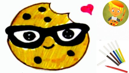 Как нарисовать милое печенье