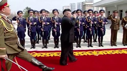 Kim Jong-un is all smiles as he visits a pig farm while 2million of his subjects starve