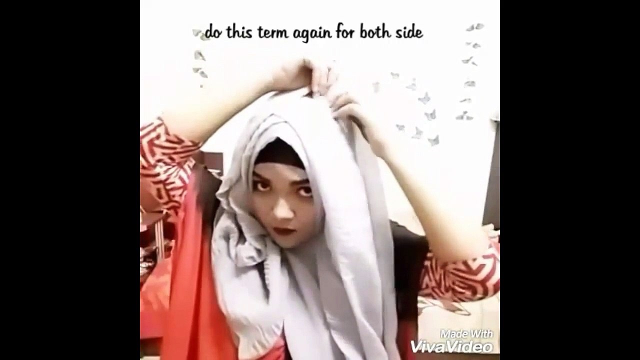 Criss-Cross Hijab Tutorial Using 1 Hijab -- Shirajum♡