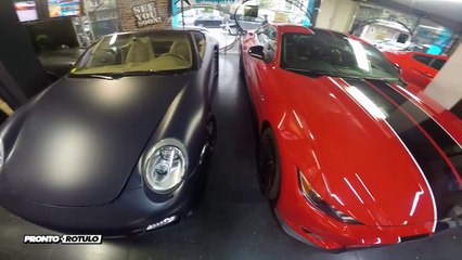 El mejor McLaren MP4 12 Gris Antracita vs Ferrari 458 Negro Mate - Car Wrapping by Pronto Rotulo