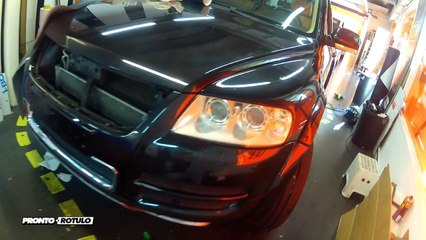 Una Volkswagen Touareg convertida en un coche publiciario - Car Wrapping by Pronto Rotulo