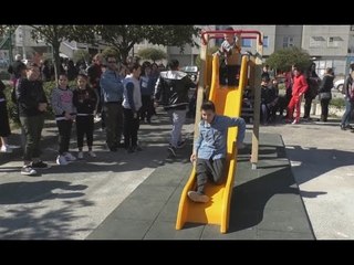 Napoli - Ponticelli, parco giochi dedicato a Ciro Colonna, vittima innocente di camorra (15.03.17)