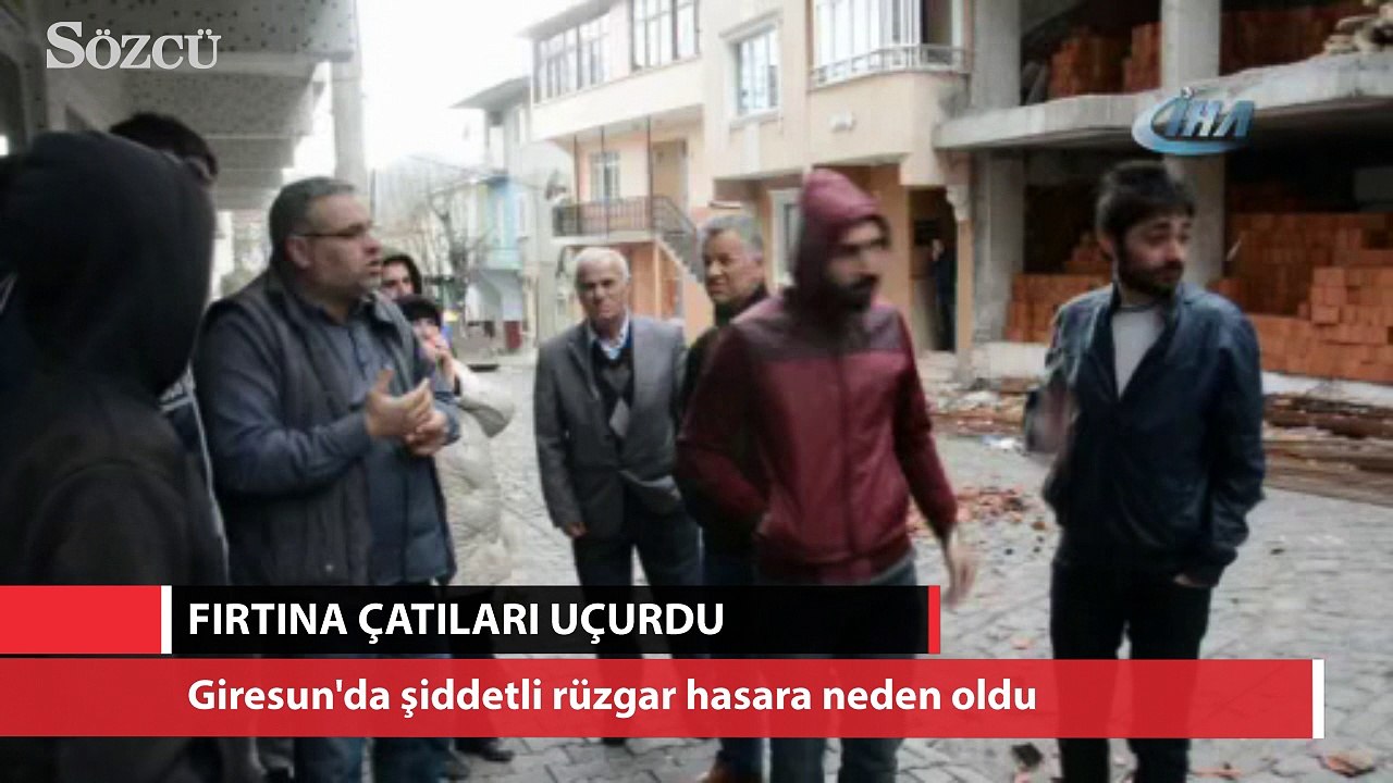 Fırtına çatıyı böyle uçurdu