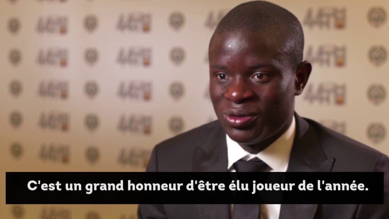 Kanté réagit à son titre de meilleur joueur de l'année