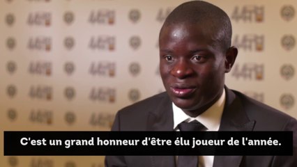 Kanté réagit à son titre de meilleur joueur de l'année