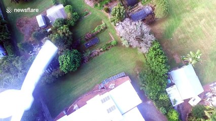 Using a drone to make a toy glider fly