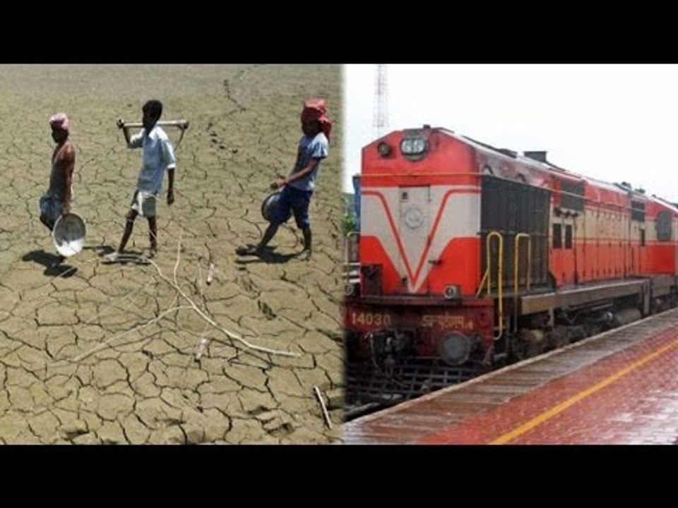Latur water crisis : Train carrying water reaches drought hit Marathwada