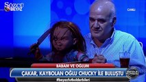 Ahmet Çakar programa Chucky ile çıktı ortalığı salladı