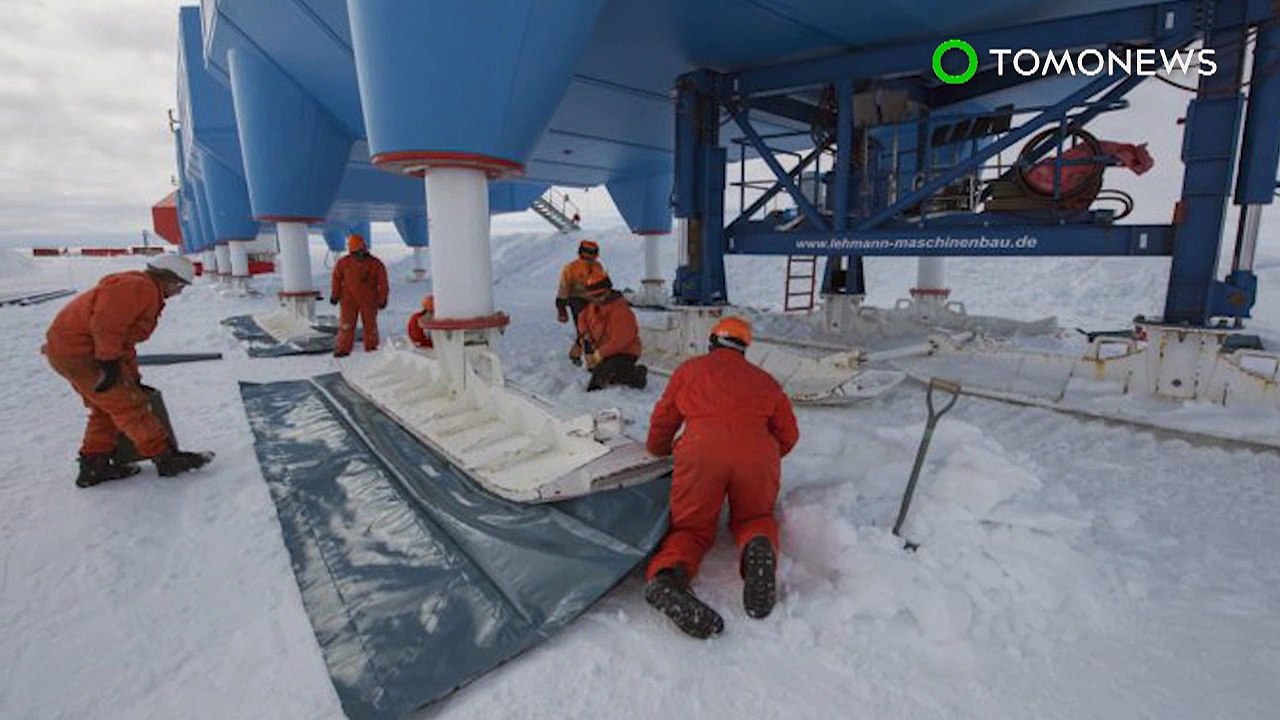 Estação de pesquisa Halley VI esquia 20 quilômetros para a segurança