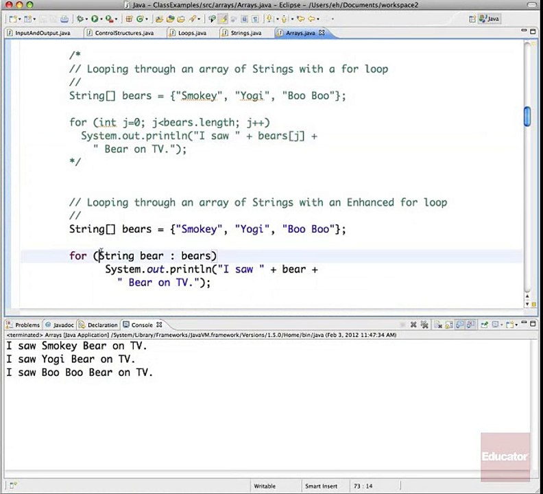 APCSJ Arrays