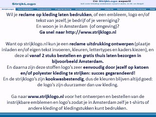 Reclame kleding bedrukken Amsterdam