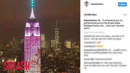 Blake Shelton réagit à l'image de Gwen Stefani sur l'Empire State Building