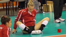 Volleyball Girls Libero Hot Warm Up & Stretching