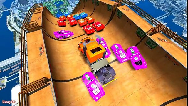 Fun Color Truck with Cars for Kids in Spiderman Cartoon Videos - Learn Numbers & Colours for Kids