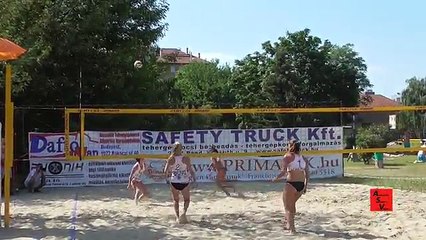 Beach Volleyball Girls Nice Rallies