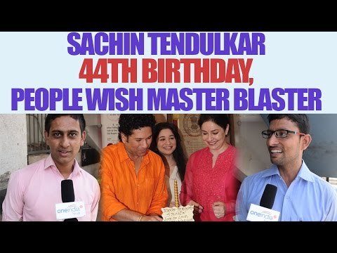Sachin Tendulkar tuns 44 years old, People send birthday wishes, Watch Video | Oneindia News