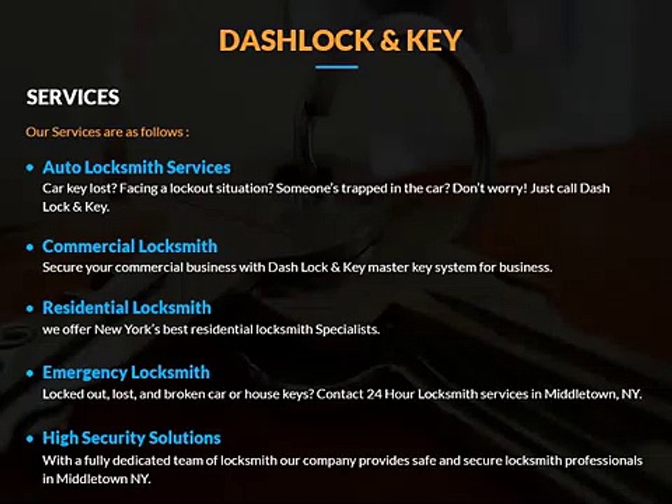 Locksmith Company in Middletown New York