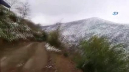 Aydın'a 48 Yıl Sonra Nisan Ayında Kar Yağdı