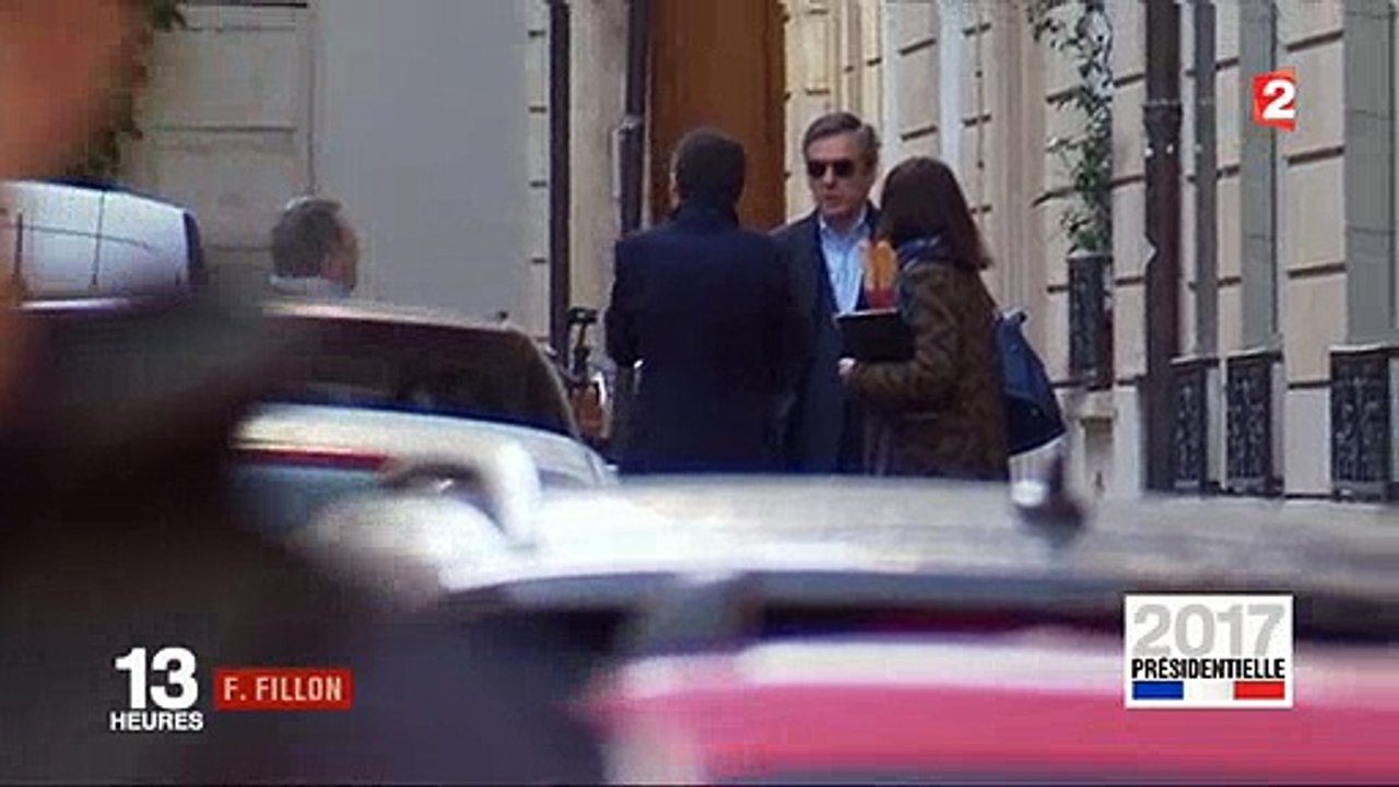 La première image de François Fillon, lunettes noires et visage fermé, depuis sa défaite hier soir