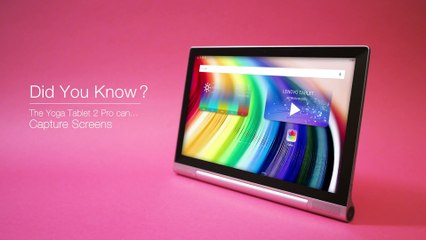 Screen Capture with Lenovo YOGA Tablet 2 Pro
