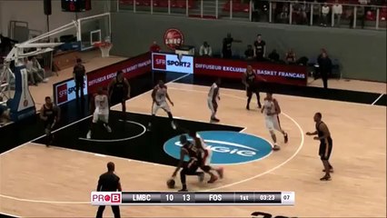 Claquette dunk Deonte Burton vs Fos Provence