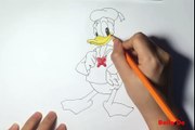 Cách vẽ nhân vật hoạt hình vịt donal
