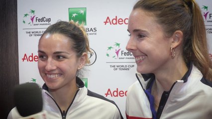 Fed Cup, #FRAESP : la réaction de l'équipe de France après la victoire