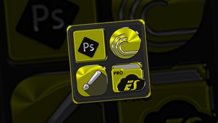 Yellow Icon Pack for Android Phones and Tablets FREE