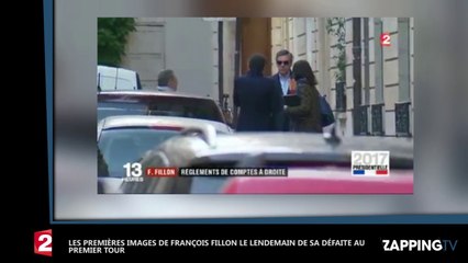Résultats premier tour : François Fillon apparaît le visage fermé après sa défaite