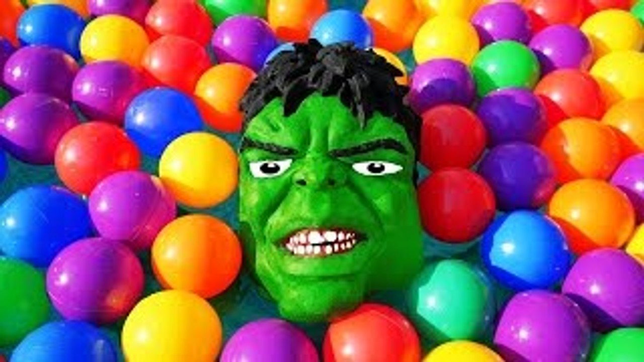 Spiderman BALL PIT SHOW for Kids w/ Police Hulk Venom Colors Children Toys Mickey Mouse in