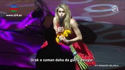 Vera Brejneva azərbaycanlı oğlana xüsusi musiqi oxudu