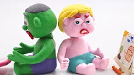 Hulk Bab Baby eat ICE Toothache ❤ Superhero In Real Life Stop Motion Animation movies
