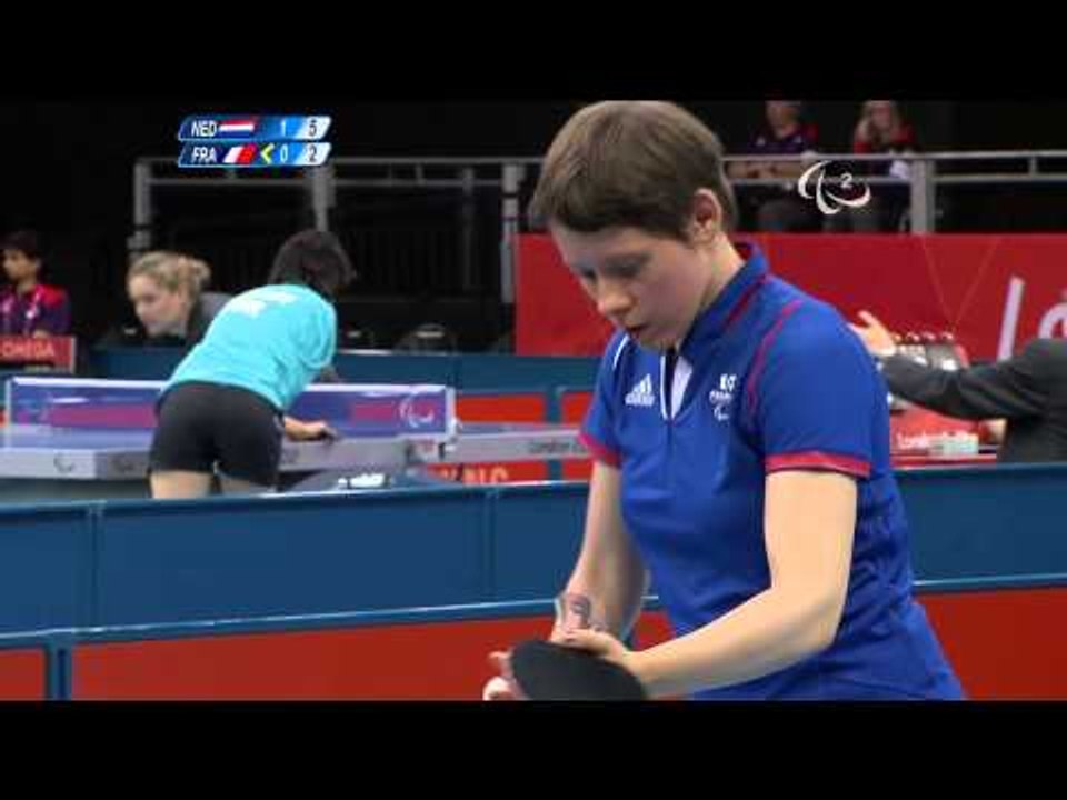 Table Tennis - NED vs FRA - Women's Singles - Class 7 Group A - London 2012 Paralympic Games