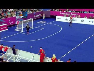 Football 5-a-side - GBR vs ESP - Men's - B1 Preliminaries- 1st Half - London 2012 Paralympic Games
