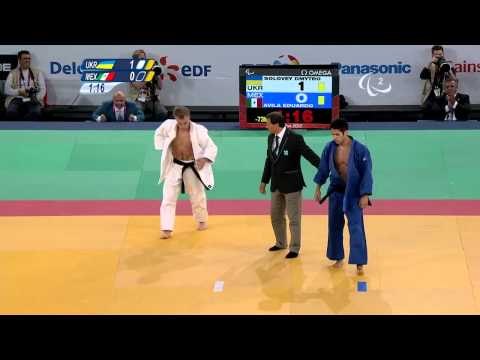Judo - UKR versus MEX - Men -73 kg Semi Final A - London 2012 Paralympic Games