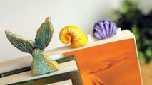 DIY Bookmarks for Back To School & Book Lovers _ Easy Polymer Clay Tutorial! _ Mermaid DIY -GWSVYuFy