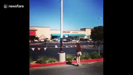 Police chase 'exotic rodent' around parking lot in Las Vegas