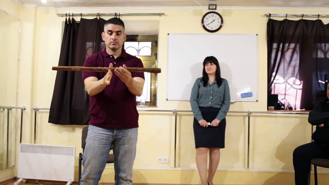 Trabajo con palo. Work with a stick. ESCUELA DE ARTES MARCIALES ACHINECH. Maestro Palmero Ramos