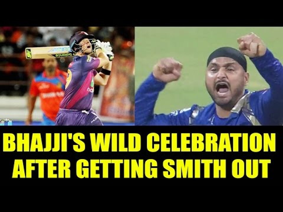 IPL 10:  Harbhajan Singh completes 200 wickets in T20, after dismissing Smith | Oneindia News