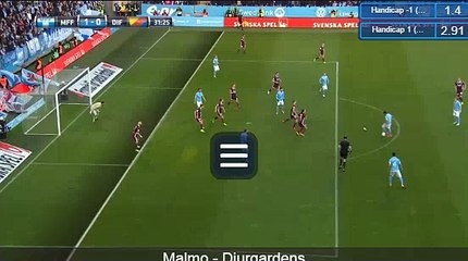 Anton Tinnerholm Goal HD - Malmö FF 1-0 Djurgårdens IF 24.04.20147