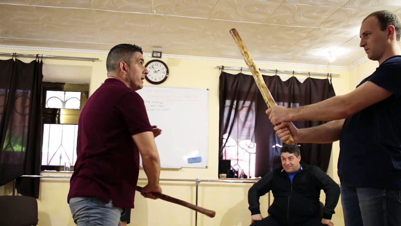 Demostración  de Trabajo con un palo Toledo. Maestro Palmero Ramos