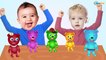 Learn Colors for Babies | Bad Baby Crying Gummy Bear | Finger Family Song