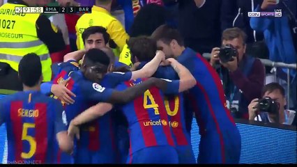Etranglement du commentateur : victoire du Barça à la dernière seconde