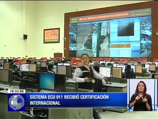 ECU911 recibió la certificación internacional de la Asociación Europea de números de emergencia