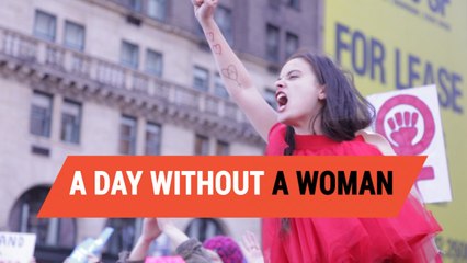 Here's what 'a day without a woman" looks like
