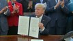 Trump signs executive order for 'lean' government