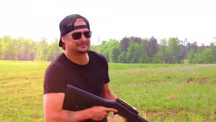 Kid Rock blasts a China-made grill out of the sky with a shotgun
