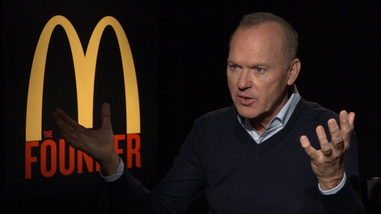The Founder star Michael Keaton says 'frightening' Donald Trump 'constantly talks about money'