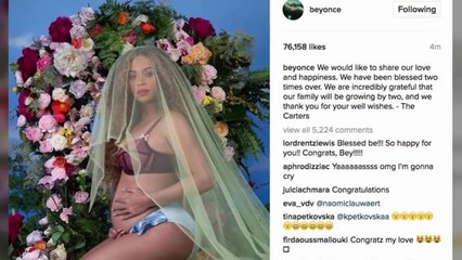 It’s twins! Beyonce sends internet into meltdown by announcing her preganancy